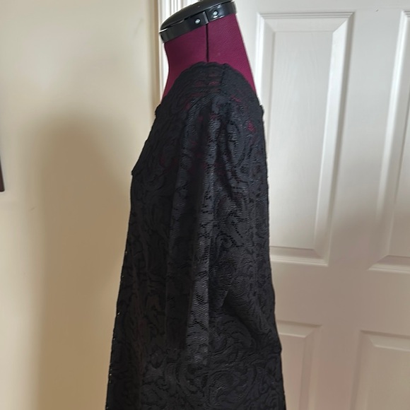 Garnet Hill Elegant Black Lace Dress - Picture 5 of 9